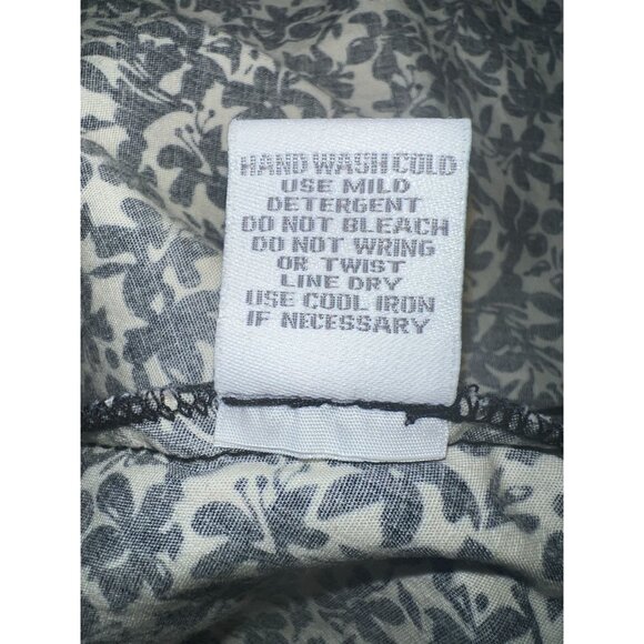 Black & White Floral Print Sleeveless Dress Size 6 By Dressbarn - Picture 5 of 8